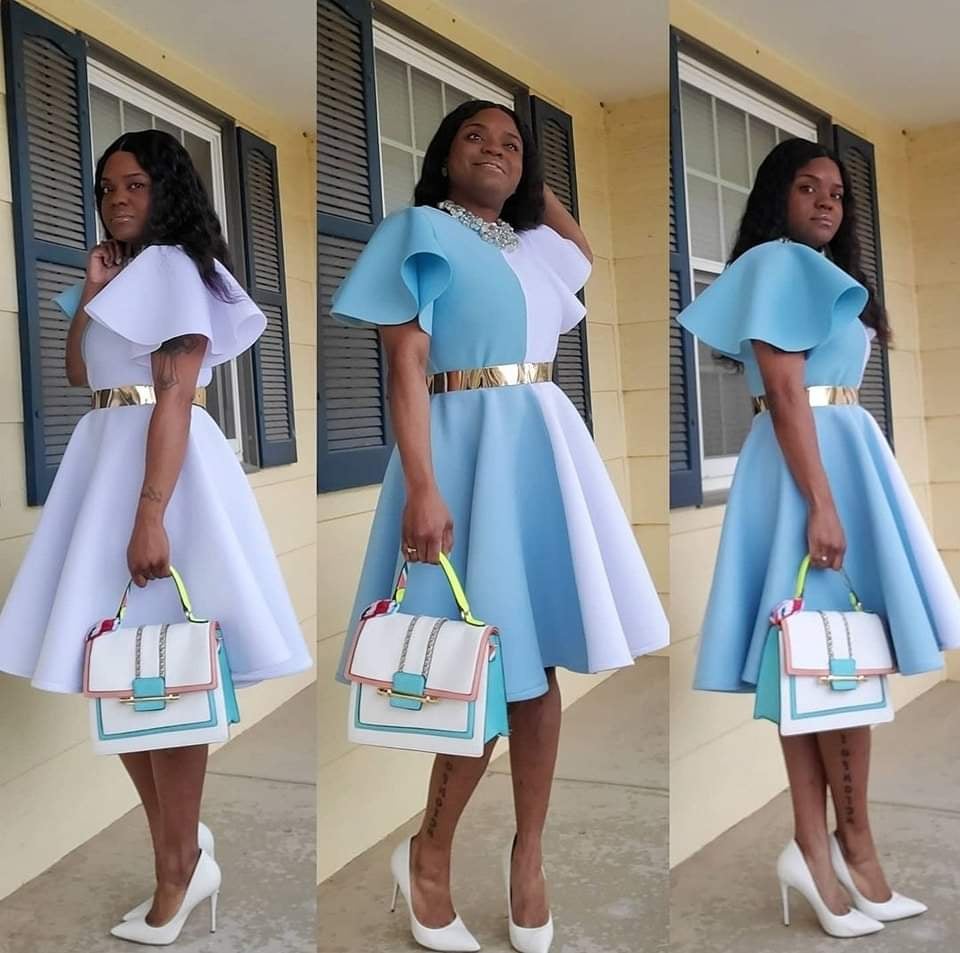 Flutter sleeve swing dress store